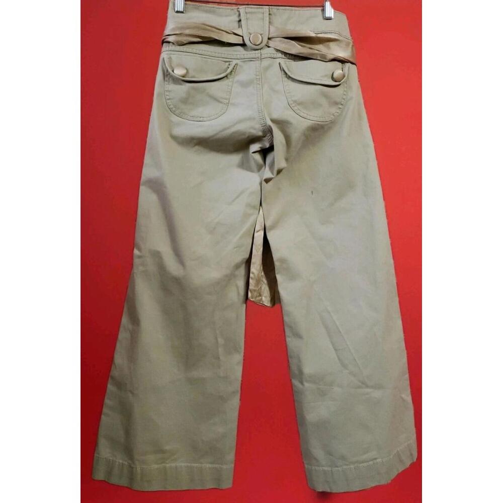 Twill Twenty Two Women's Wide Leg Pants size 25 beige cotton Blend (B3) - Picture 2 of 7
